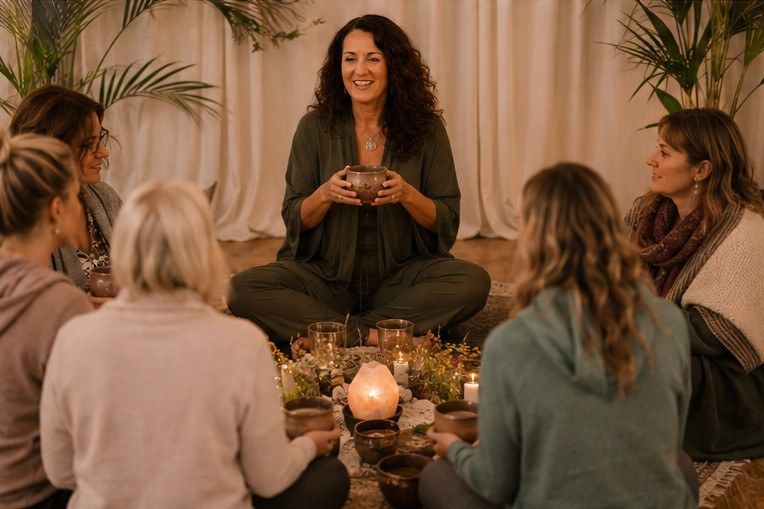 A cacao ceremony