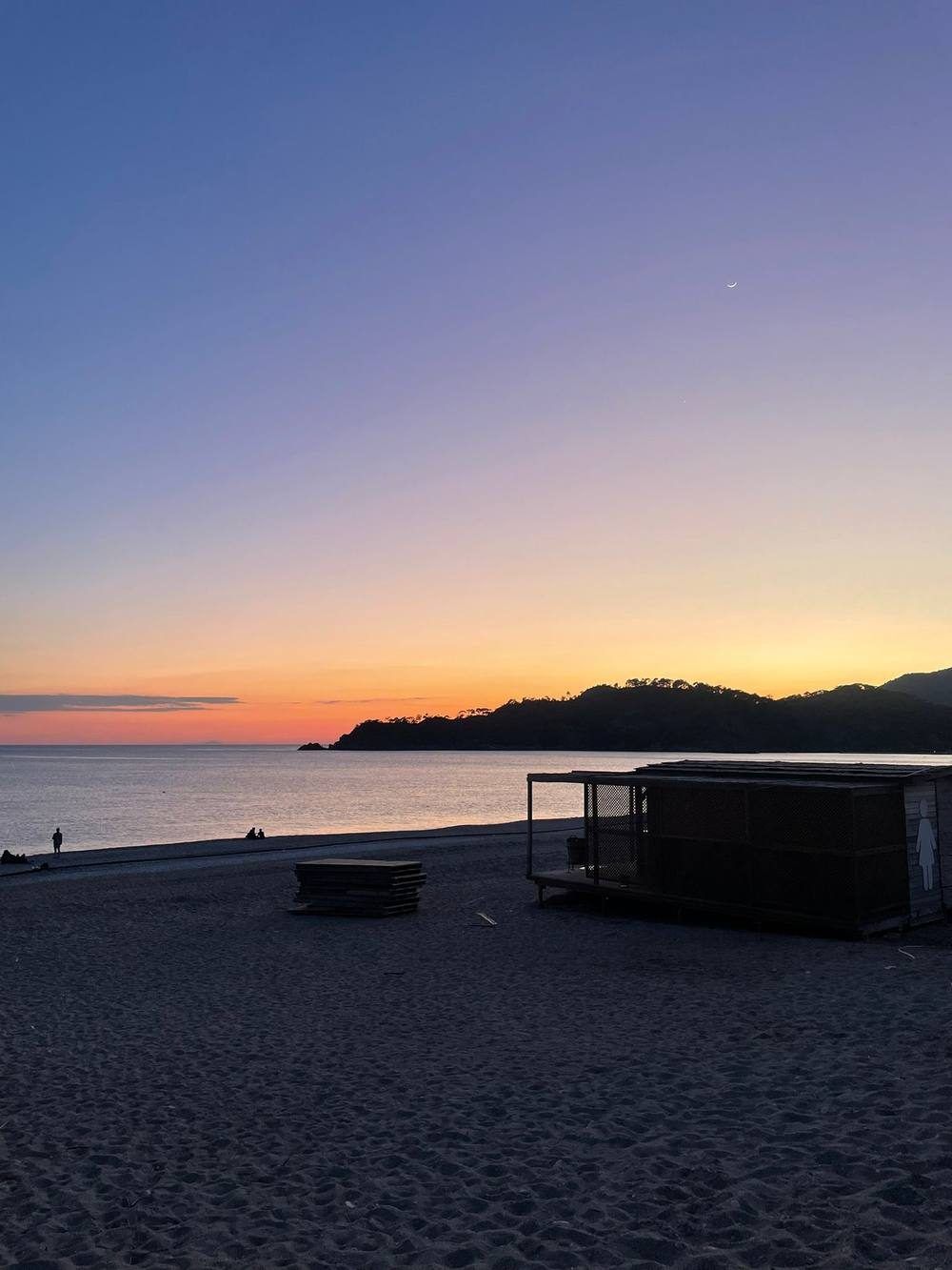 Beach at dusk