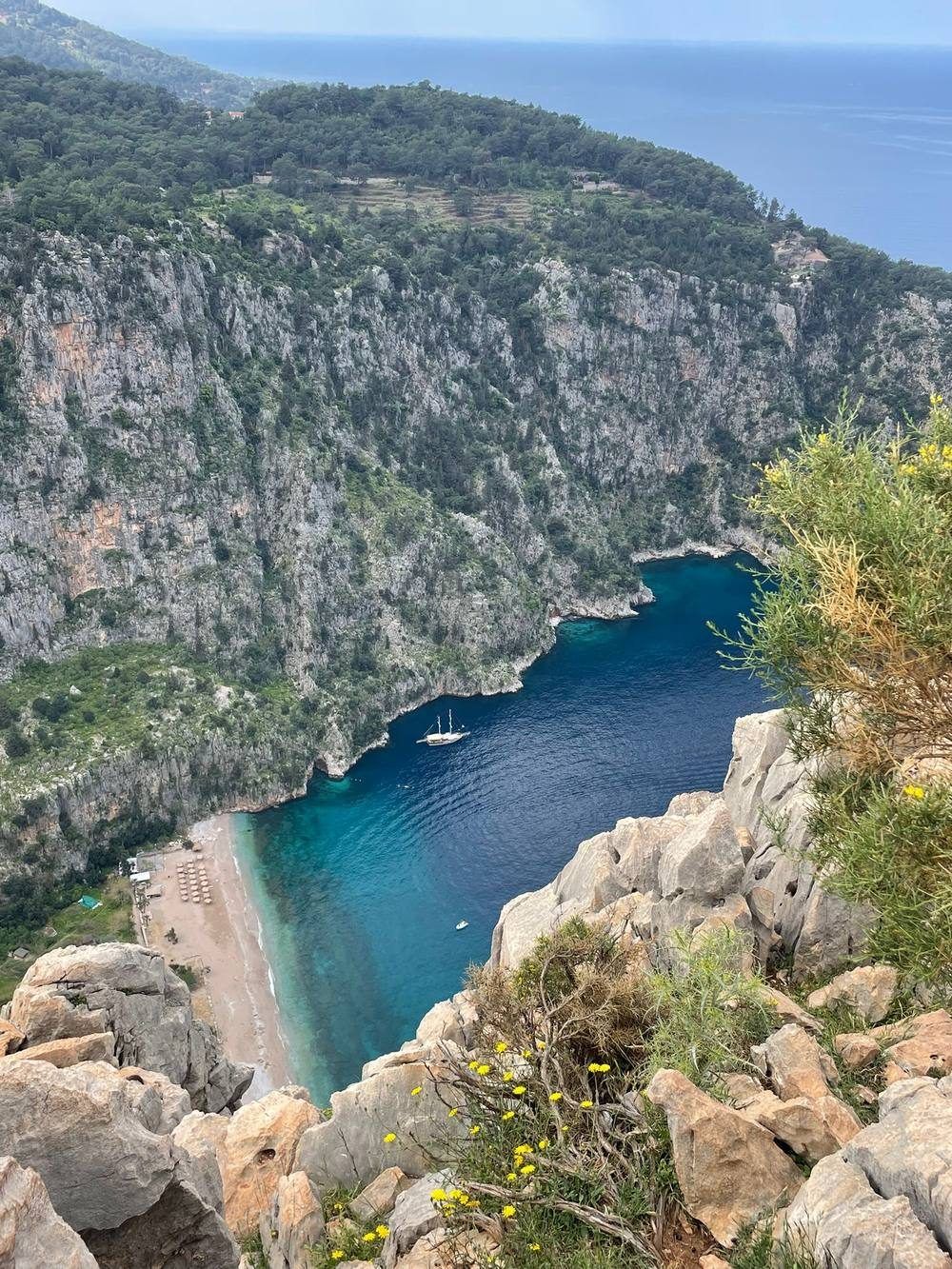 Turquoise cove near Kayaköy