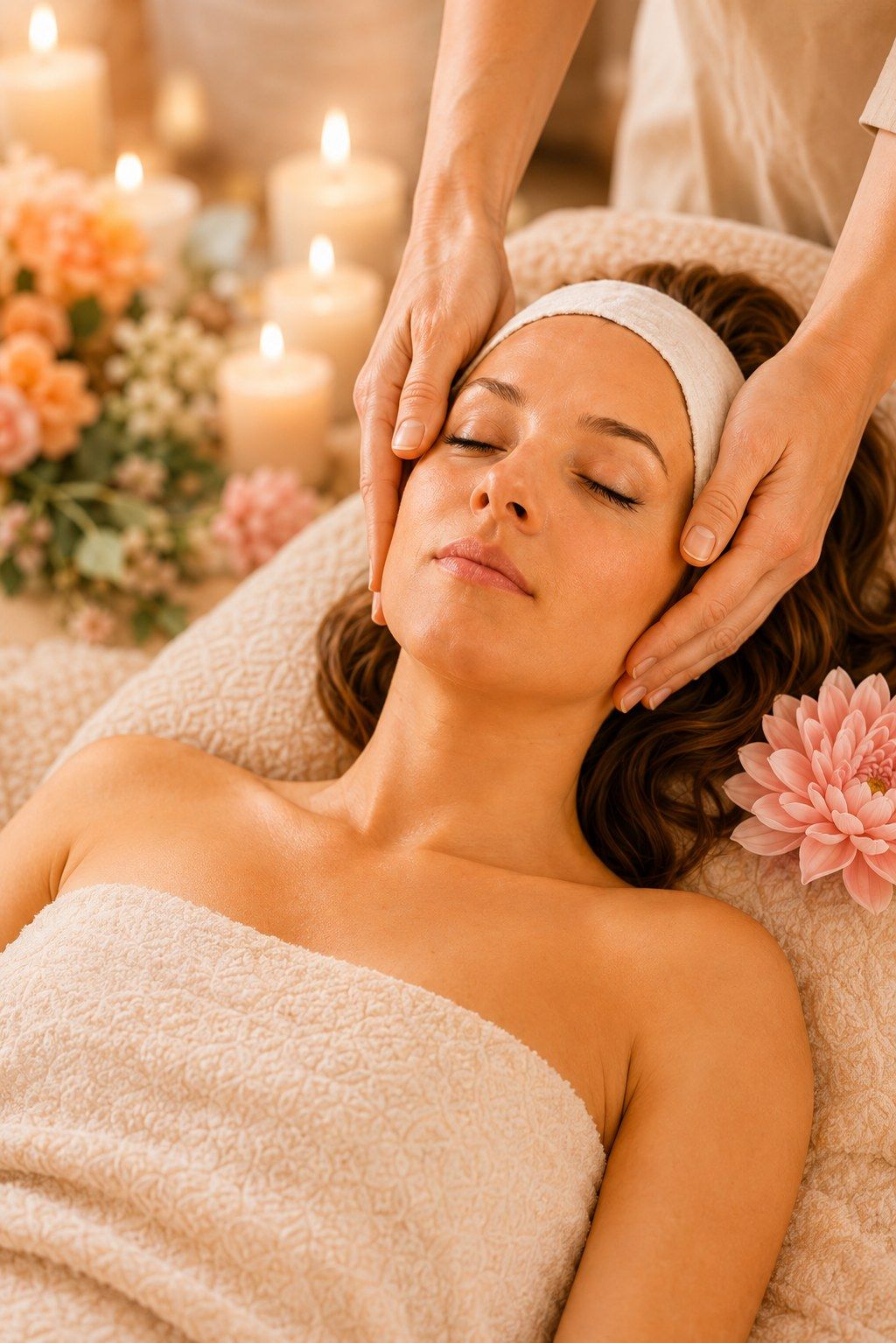 A relaxing facial treatment