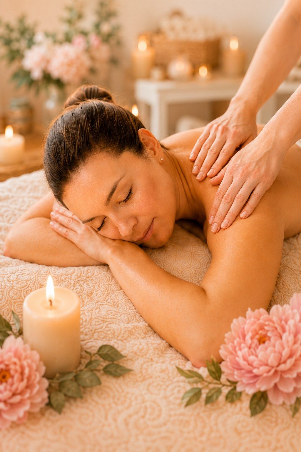 A relaxing back massage